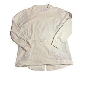 Athleta Off-White Crew Neck Top